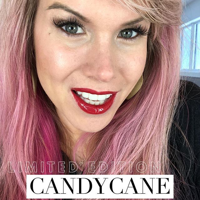 LaydenLips's tweet photo. Candycane - a great new red for the holidays! 🎄 #Candycane #redlips #limitededition #sahm #christmas #holidaymakeup #unicornmom https://t.co/2jM9GftYV6