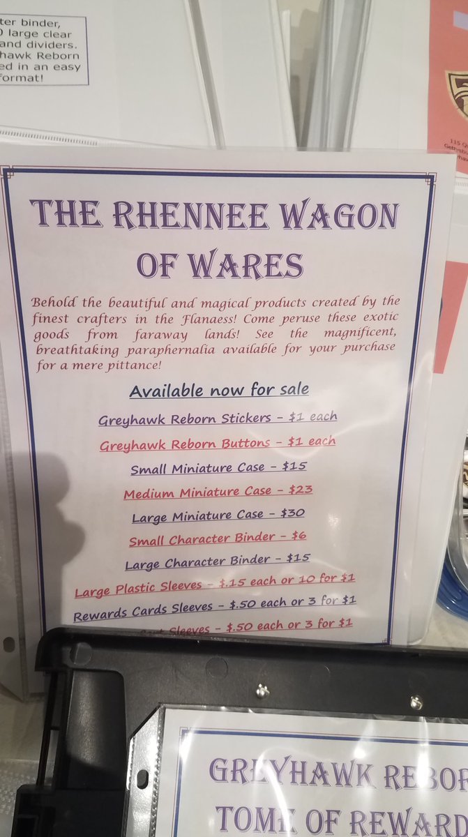 .<a href="/MEPACON/">MEPACON</a> Fall is in full swing! Tables are already sharing in great adventures told by amazing authors!

Don't forget to check out some awesome GHR merchandise either at the Rhenee Wagon of Wares to help support the campaign!

#dnd #dnd5e