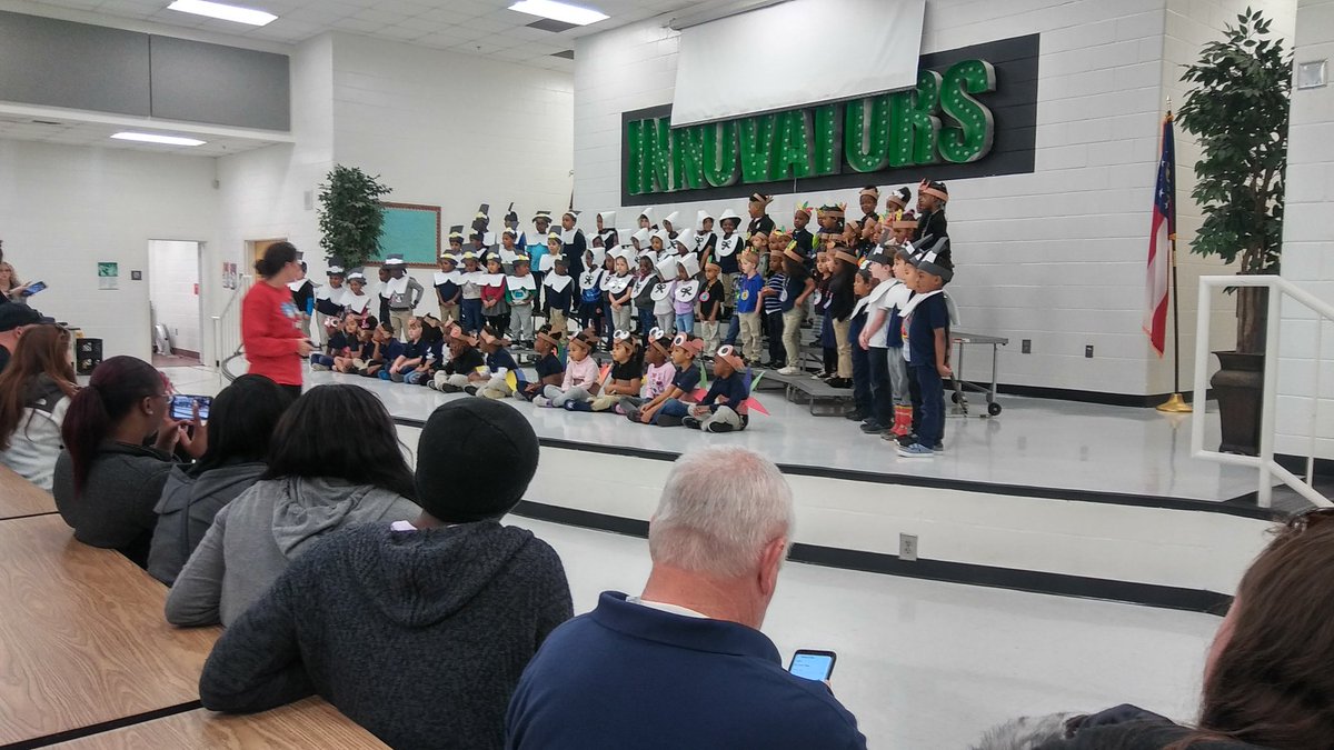 Cstjohn14's tweet photo. Our kindergarten students did an awesome job in their Thanksgiving program today! I am so proud of all of them! #hfemiway https://t.co/XhQxfnzyNA