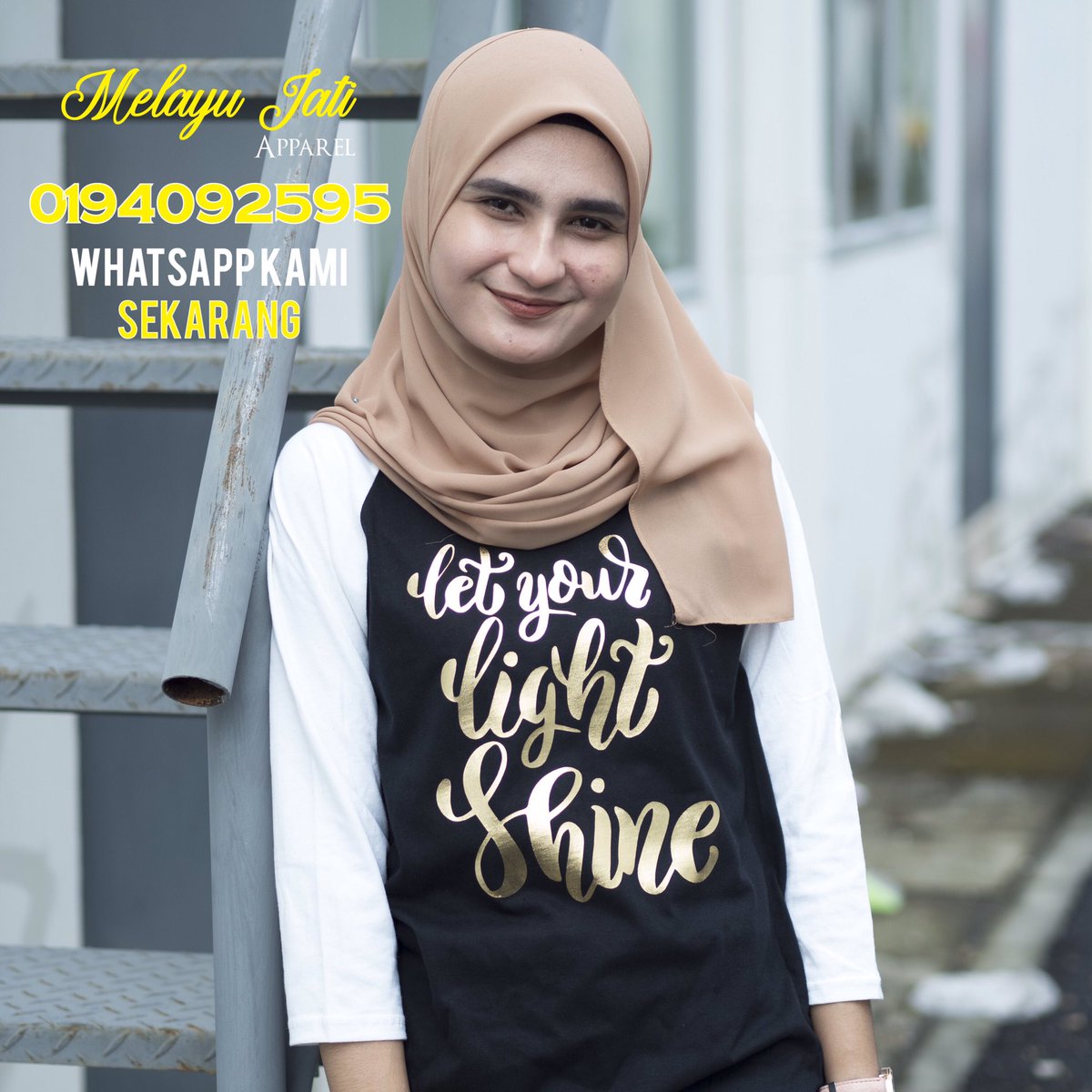 ApparelJati's tweet image. “Let your light shine” available now! Whatsapp 0194092595 to get yours today! #melayujati #apparel #clothing #beautiful #hipster