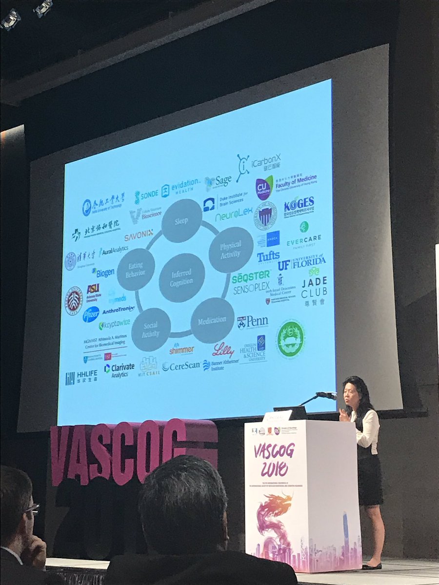 KorinneNicolas's tweet photo. AMAZING talk by Prof Rhoda Au explaining the complexity of measuring cognition and the scientific ecosystem required for us to move forward in science. Voice identification as a cognitive bio marker, smart toilets and huge collaborations are the future of science! #VASCOG2018 https://t.co/yXN0xJn1Ll