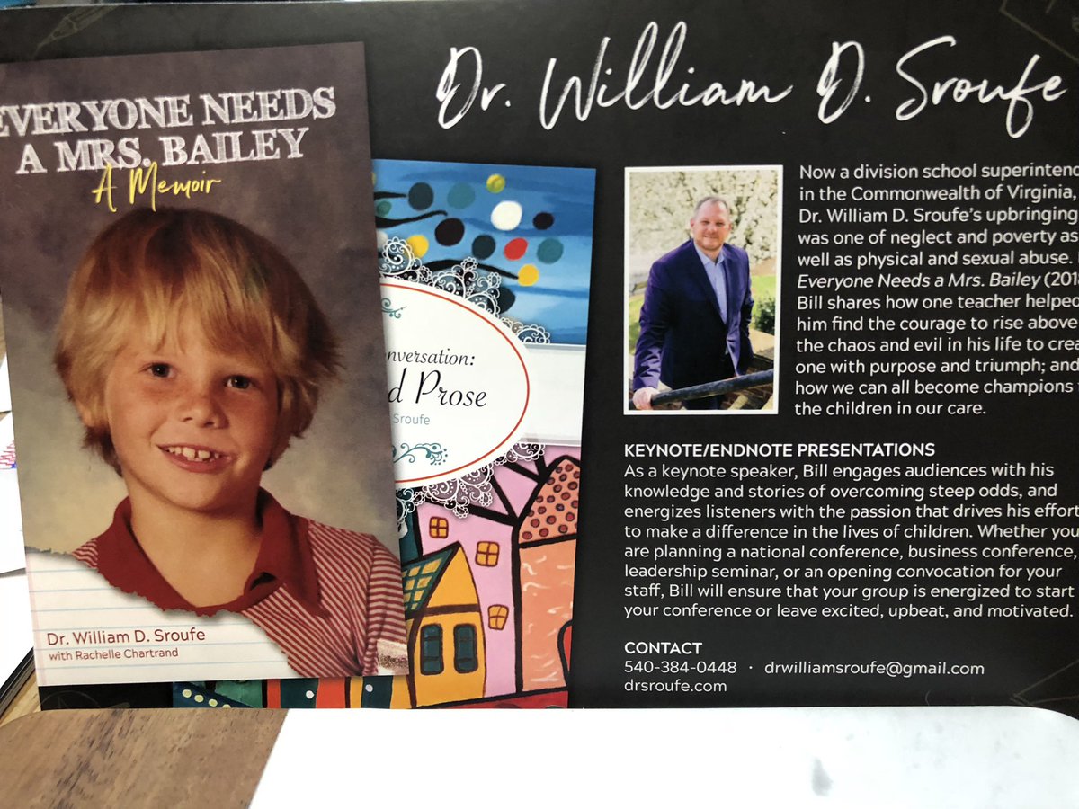 WSroufe's tweet photo. Humbled to speak this past week at VSBA. Everyone Needs a Mrs. Bailey https://t.co/NhYRWTqH4b… #VSBA2018 https://t.co/NSxQoGKOW0
