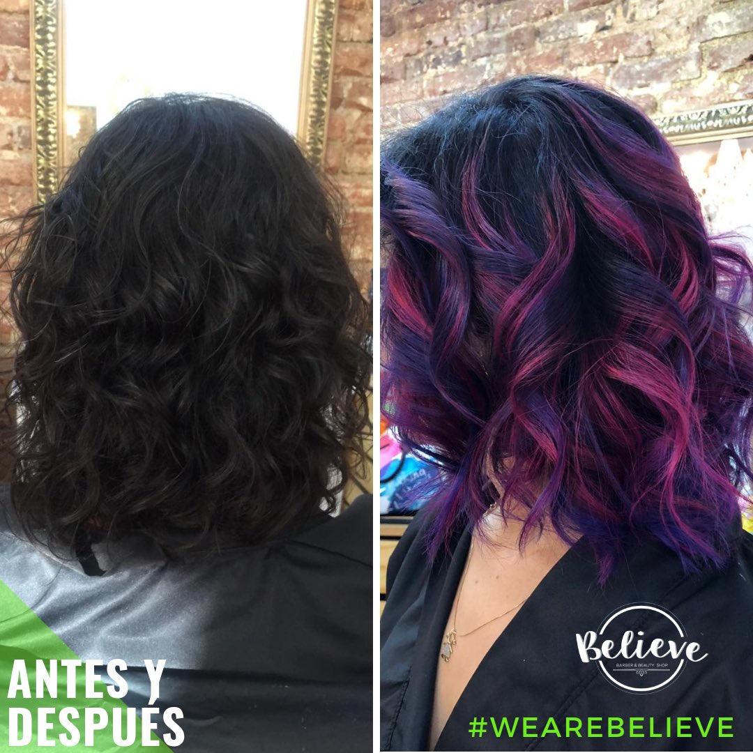 AlwaysBelievemx's tweet photo. Antes y después 😍#webelieveincolor #wellaplex #locosxelcolor #haircolor #salon #condesa #cdmx https://t.co/xTlHLsOlLl