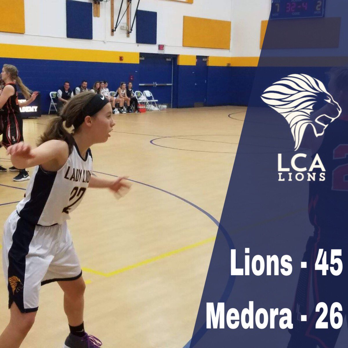 LCALionsAth's tweet photo. Lady Lions defeat Medora to claim their first win of the season. 
Jessie Brown led the team with 11pts while Emilie Ewer added 9pts. 
@JimGordillo @indsportstalk https://t.co/u3fw2tXKCT