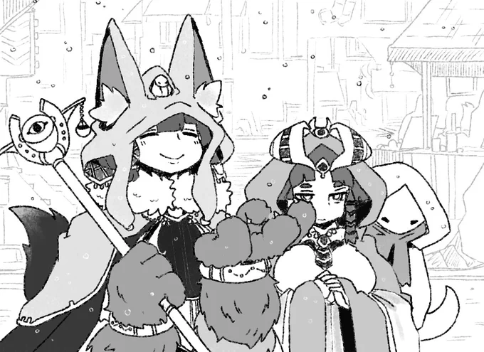 #魔物娘図鑑 #魔物娘図鑑二次
winter welcome 