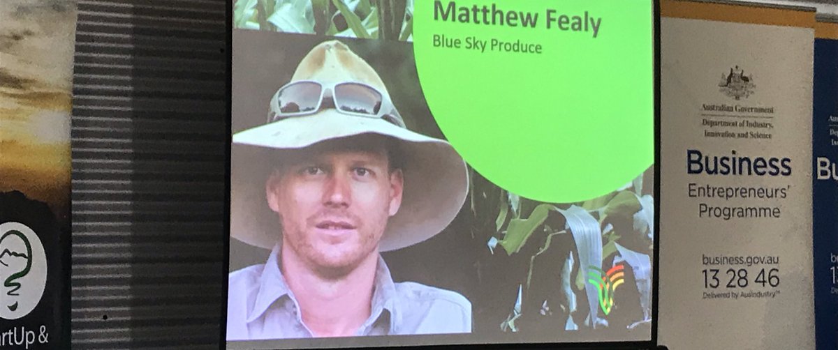 jmatthewpryor's tweet photo. Can’t wait to hear @BlueSky_Produce  Matthew Fealy @nuffieldaust scholar talk about #AgTech and automation adoption issues @FACAustralia #fac2018 https://t.co/6BAj3SJKf4