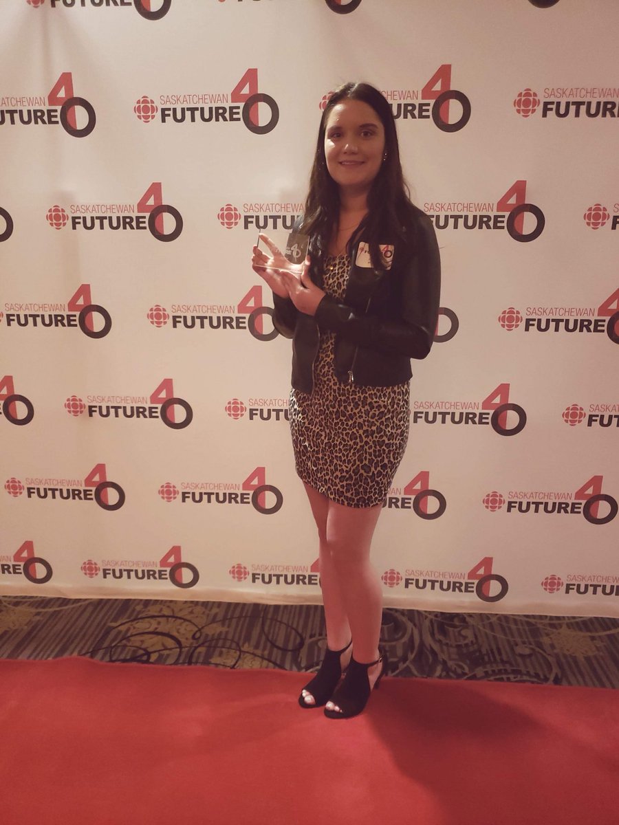 AlixNorum8's tweet photo. Such a amazing night last night at  #cbcfuture40 So honoured to have been nominated for this award and for having the opportunity to meet some of Saskatchewan’s difference makers! Saskatchewan’s future looks bright! 😎 #cbcsaskatchewan https://t.co/JvhXiSPHpC