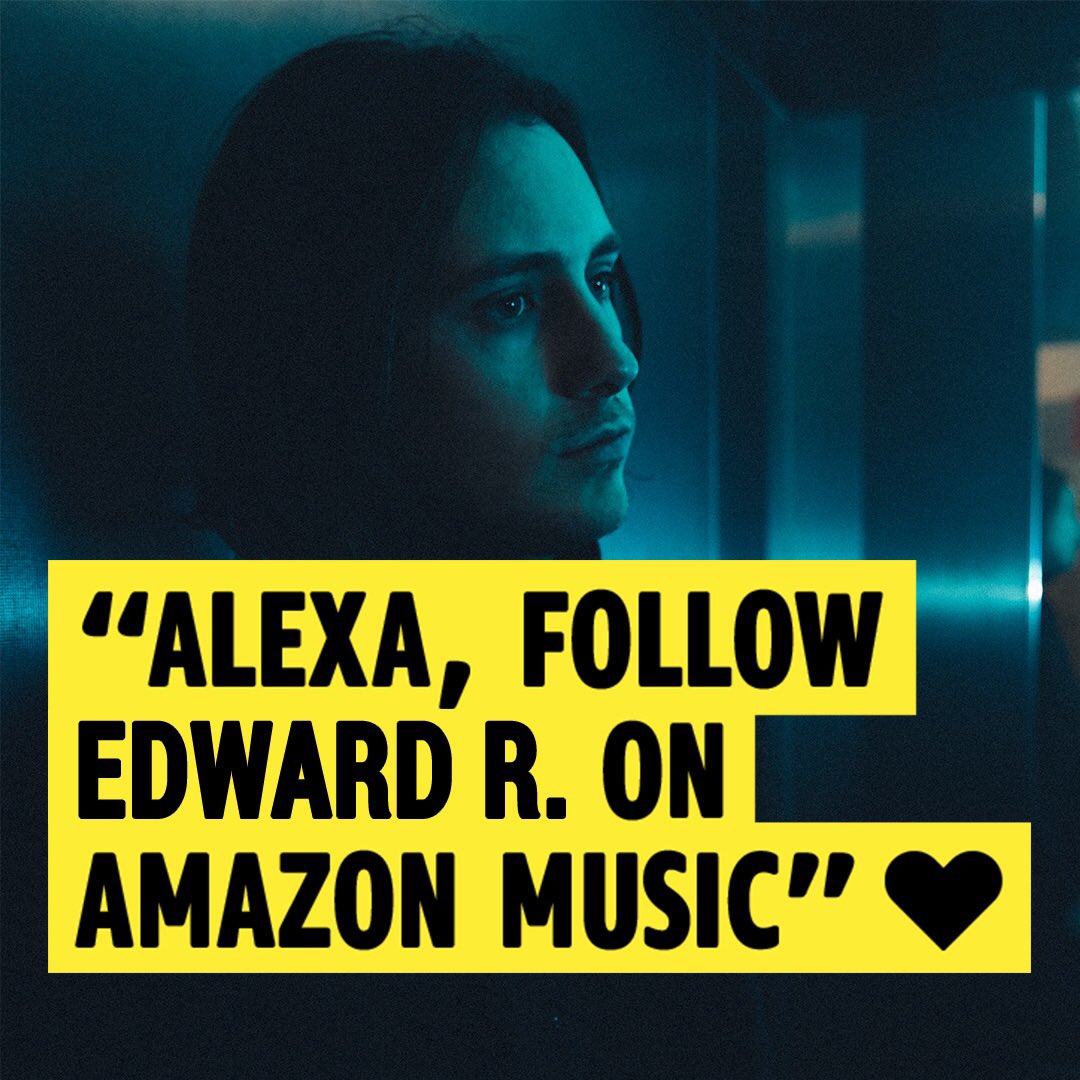 Edward R. (@edward_r_music) on Twitter photo Follow Edward R. on <a href="/amazonmusic/">Amazon Music</a> to stay up to date on his new releases. Grab your Echo and say “Alexa, follow Edward R. on Amazon Music” and you’ll get a notification when his new songs are out! Follow Edward R. on <a href="/amazonmusic/">Amazon Music</a> to stay up to date on his new releases. Grab your Echo and say “Alexa, follow Edward R. on Amazon Music” and you’ll get a notification when his new songs are out!