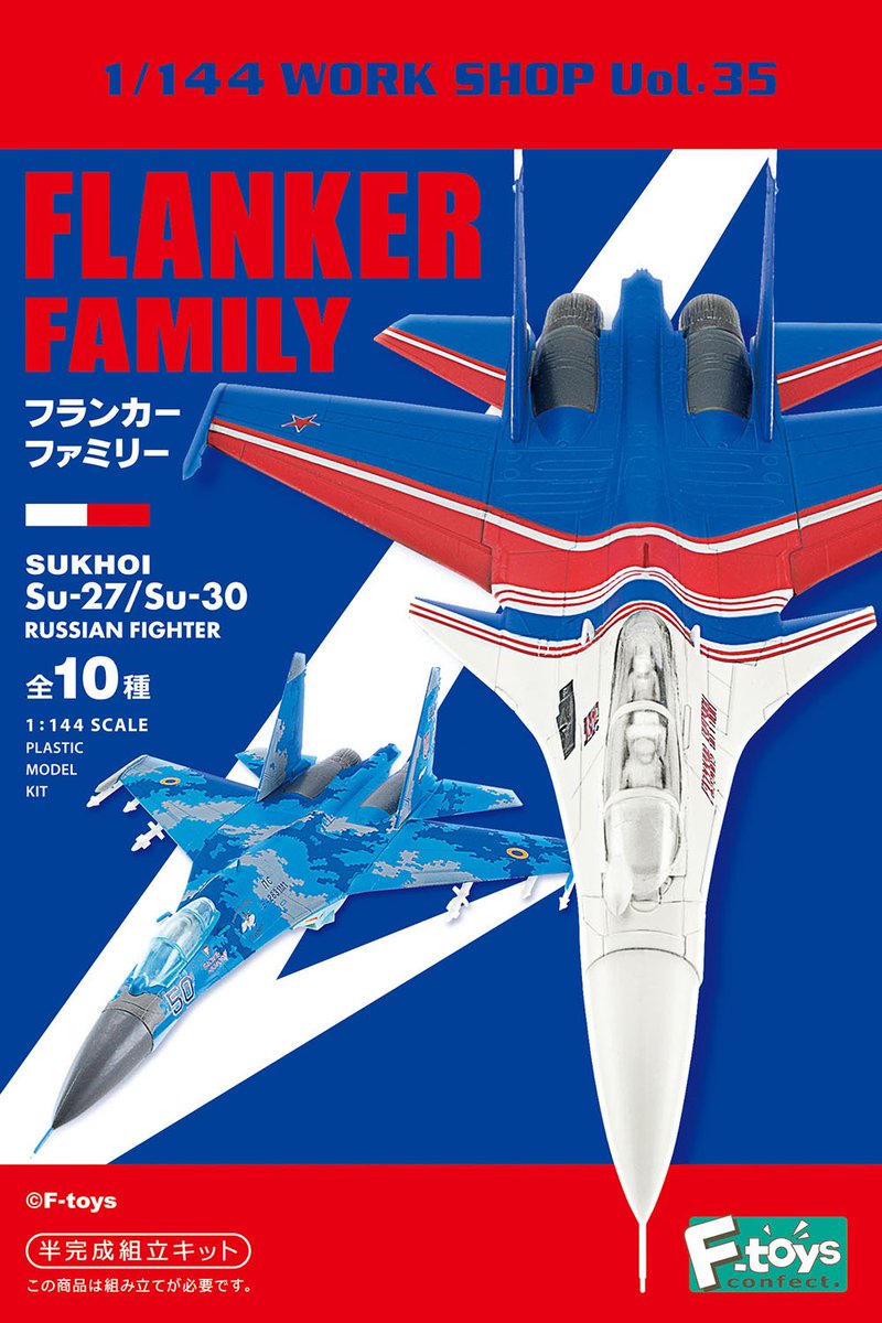 エフトイズさま1月発売予定の新作食玩、su-27/su-30 フランカー