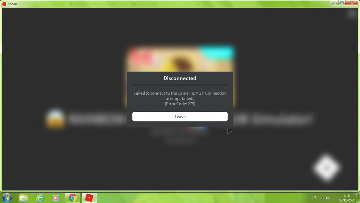 Failed to connect game id 17 roblox