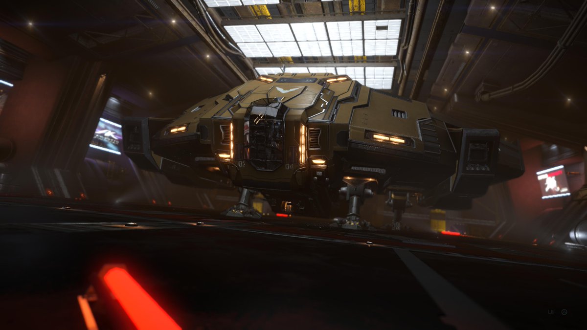 Northlander74's tweet photo. Recommissioned, renamed, repainted...Bulk freighter, the Aster Hyperion 9D9-F #Type9Heavy #EliteDangerous #PS4share https://t.co/3zkVqHm2mf