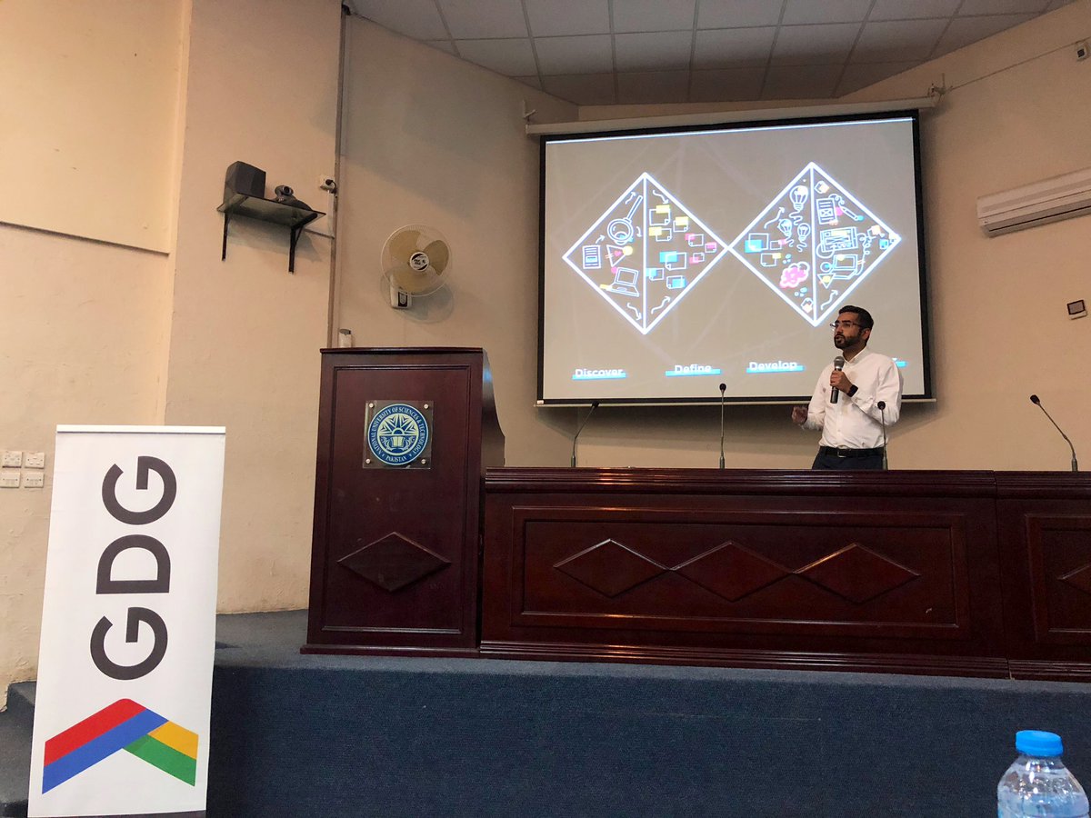 FarhadJarralPK's tweet photo. Excellent presentation, @hasanhabibs at #DevFest18. Everyone, please follow @designistio to know more about Hasan’s work. https://t.co/JEucWB7wXd