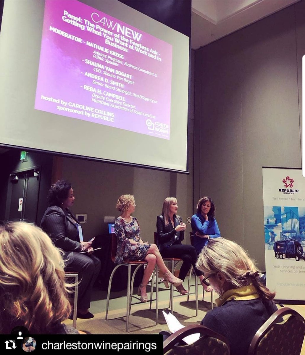 TheADSagency's tweet image. So this was OH SO fun today! Thank you @LeadinStilettos aka #leadloudly bka #leadinginstilettos for the invite! Our Power of the Fearless Ask panel super rocked!! Enjoyed this convo. 👌🏽more on this later....@c4womenchas
#c4wnew #charleston #womensconference #isupporther