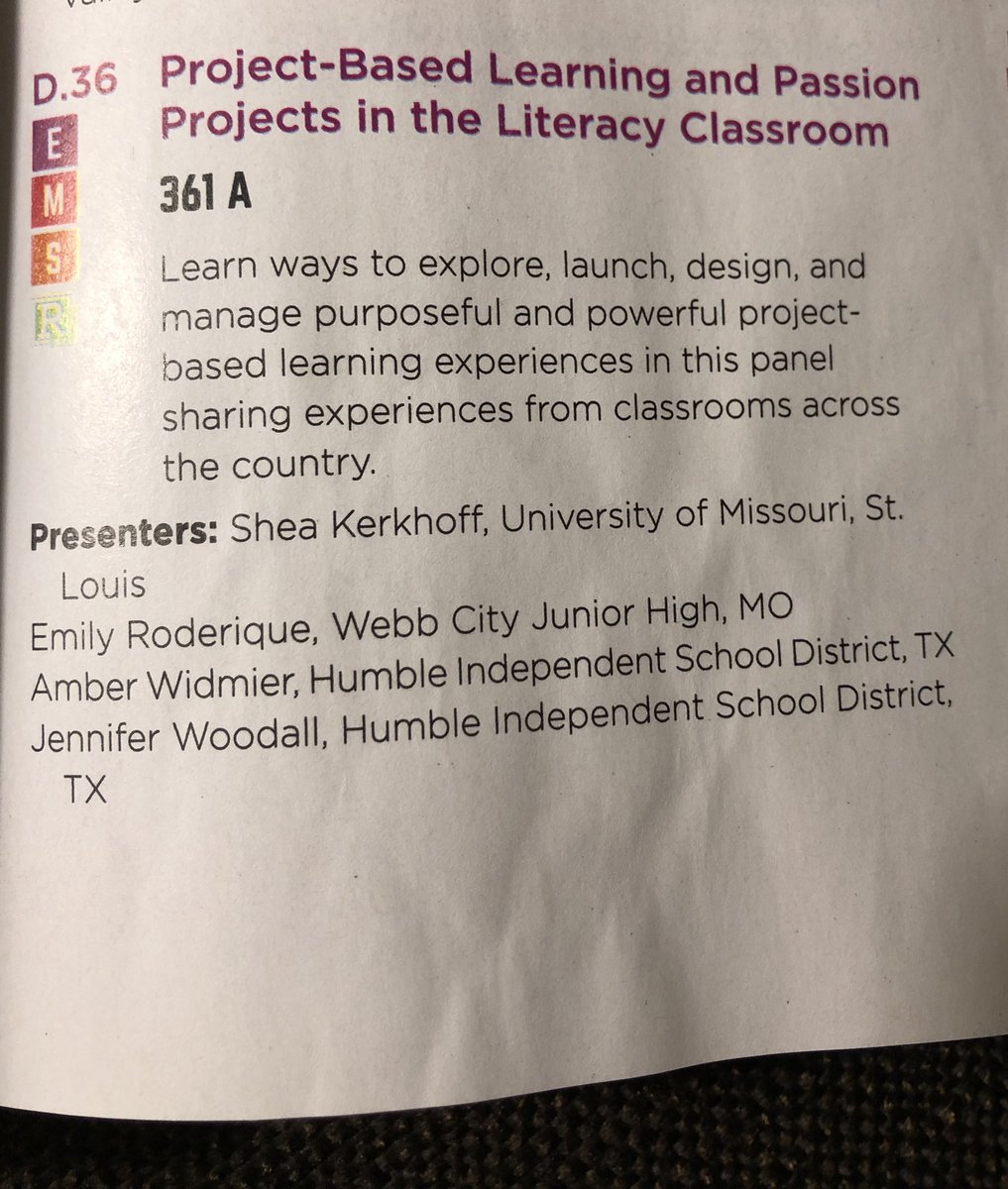 Quinlan_Shawn's tweet photo. Finding out your former student presented at #NCTE18 is bittersweet when you realize you are here but you found out too late to attend her session. 

So proud of you @emilyroderique! https://t.co/l2RoAXrOSh
