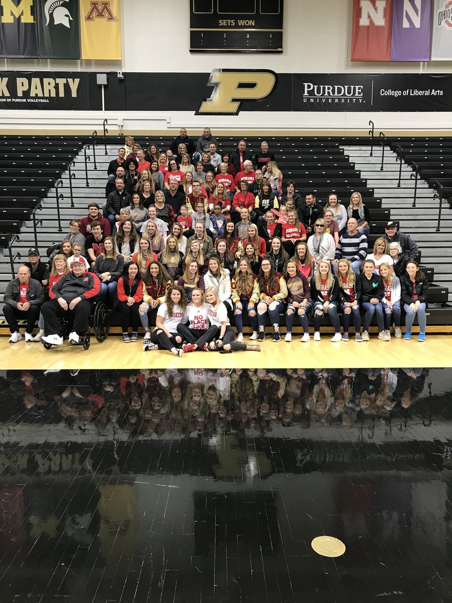 Super fun night as our vb team, family, and friends went to support Alexandria’s <a href="/meggmillerrr/">Megan Miller</a> Husker VB at Purdue Boilermakers <a href="/amhstigers/">Alexandria Tigers</a> @thbsports <a href="/Huskers/">Nebraska Huskers</a> <a href="/NebraskaVBall/">Nebraska Volleyball</a>   Huskers win 3-1 over the Boilermakers