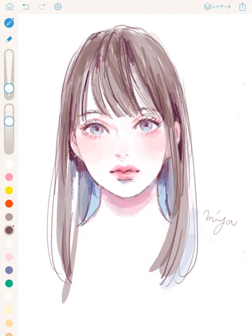 iPadにpixivスケッチ入れてみました。懐かしい描き方
#pixivSketch 
https://t.co/9GLMuOkHN7 