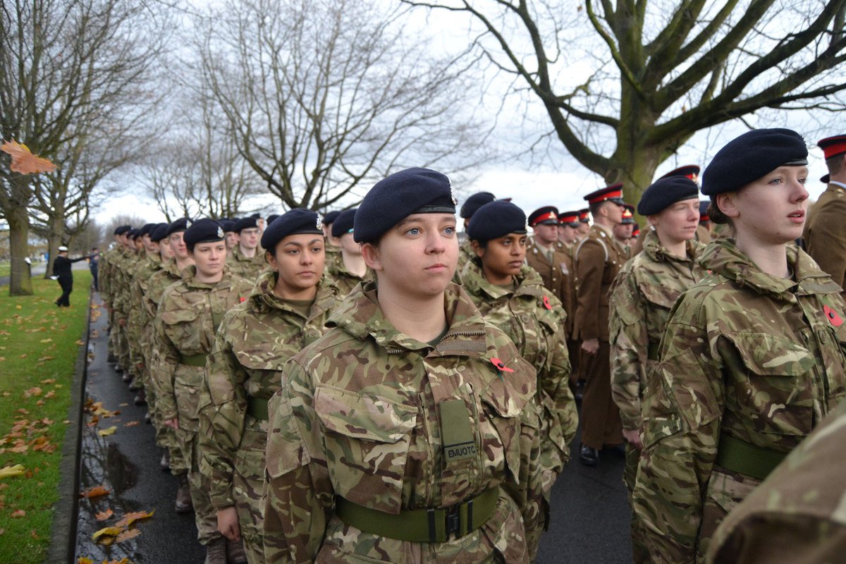 Our brilliant Officer Cadets on #ArmisticeDay100 #Remembrance last weekend. 

They were an absolute credit; some of the 90 OCdts on parade had been with us less than 24 hrs - a real achievement.  

V proud of them. 

<a href="/7thRats/">The Desert Rats - 7th Light Mechanised Brigade</a> 
<a href="/RMASandhurst/">Royal Military Academy Sandhurst</a> 
<a href="/east_mids_rfca/">East Midlands Reserve Forces & Cadets Association</a> 
<a href="/EMUOTC_Social/">East Midlands UOTC</a>
