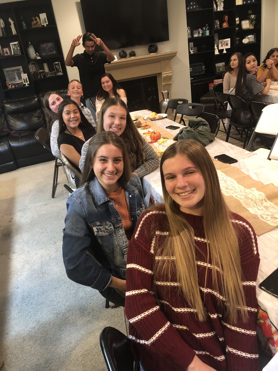 krystleburt's tweet photo. These kids right here (plus a few that are missing) are the reason I love my job! I am truly blessed to have such amazing and loving students in my life! #Friendsgiving #studentachievement https://t.co/PEIvBpuXYX