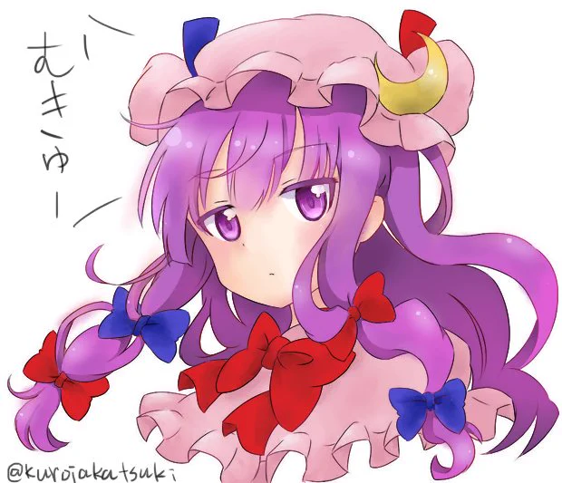 パチュリー線画お借りしましたm(__)m#東方#塗り絵 
