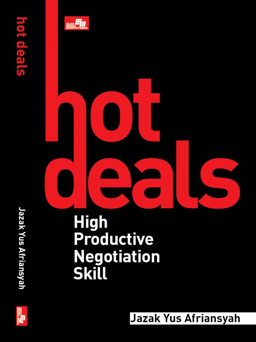 We can be more productive in every negotiation situation, no matter how difficult it is, get and find the latest negotiation knowledge, skills and insight in the 'Hot Deals' Book.

#negotiationskill #negotiation #inspiringbooks #books