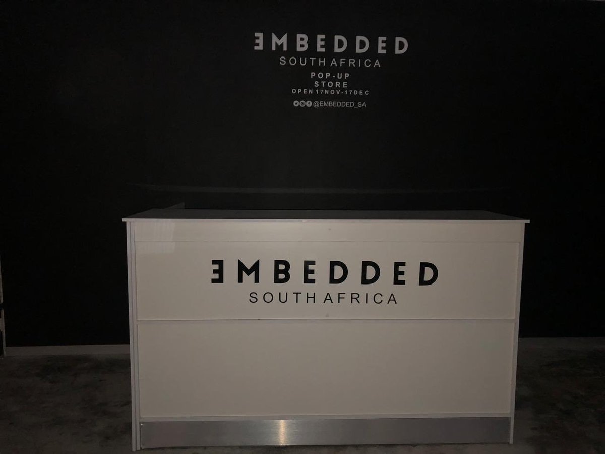 EMBEDDED_SA's tweet photo. RIBBON π FOR THE EMBEDDED POP UP STORE IS CUT AT 12 MIDDAY
PULL THROUGH FROM 12PM
DOORS πͺ OPEN AT 12PM https://t.co/XCOoXLUzsQ