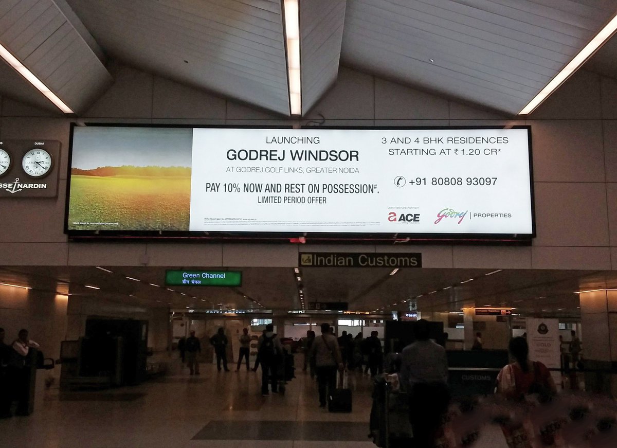 timdaa's tweet photo. Splendor of Godrej Properties , now showcased @DelhiAirport.  
#ImpressionsAtDelhiAirport #UnmatchedAudience #MultiplierImpact #TIMDAA https://t.co/iwOuPiHrQp