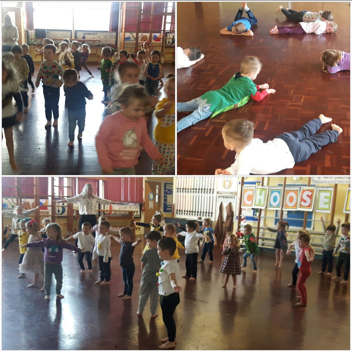 ysgolbrynhedydd's tweet photo. #YBHNAM Our 1st ever P.E lesson yesterday and everyone was SO fantastic and had sooooo much fun!!! The pics are a bit blurry as the children were so active and great at the activities 👍😉 #DIAIUTF #YBH #YBHnursery #firstPElesson #keepingfit https://t.co/qpsOYP1QxE