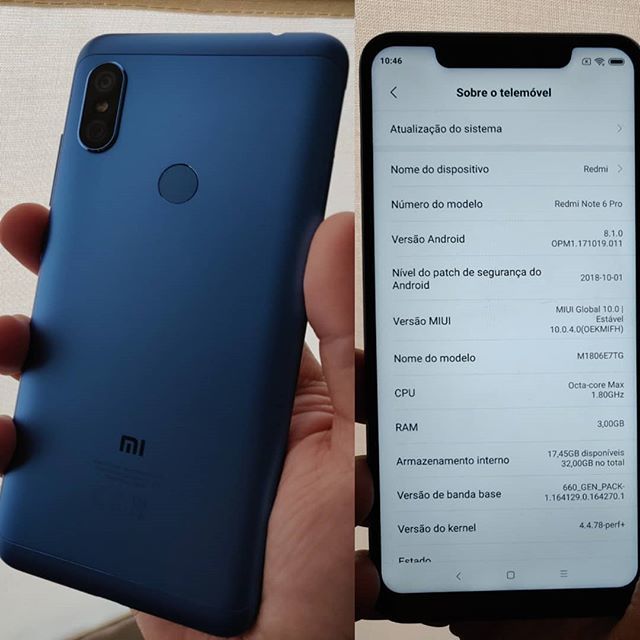 carlos_ccorreia's tweet photo. Cá está miui10 no Xiaomi Redmi Note 6 Pro.
Um dos melhores smartphones do momento na gama média da Xiaomi. Preço em conta e boa qualidade.
Mais detalhes: https://t.co/5BUB5rdVfU
#xiaomi #miui10update #miui10 #redminote6pro #note6pro #smartphone https://t.co/qlRoL5SxdZ