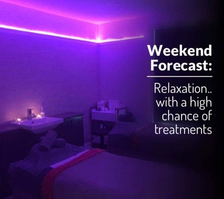 We look forward to seeing our lovely clients who are in this weekend 💜

What’s your weekend forecast?
<a href="/simpsonsspa/">SimpsonsBeautyGroup</a> <a href="/simpsonsbeauty/">SimpsonsBeautyGroup</a> <a href="/Branston_Hall/">Branston Hall Hotel</a>