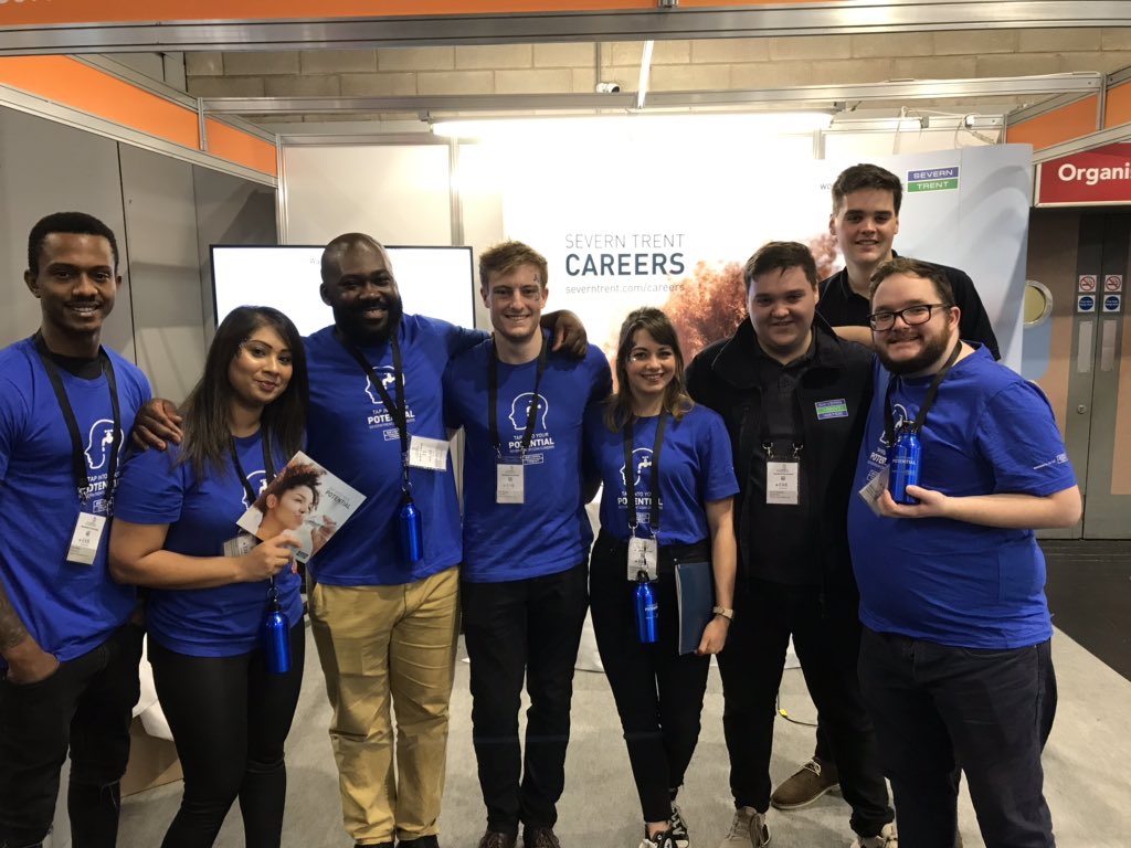 SevernTrentLife's tweet photo. Saturdays team for WorldSkills UK LIVE ! Come and see Severn Trent at stand H20-L1 

We have our VR leakage resolution tech, our AR brochure and even a drone! 
#tapintoyourpotential https://t.co/9aTaypFp6T
