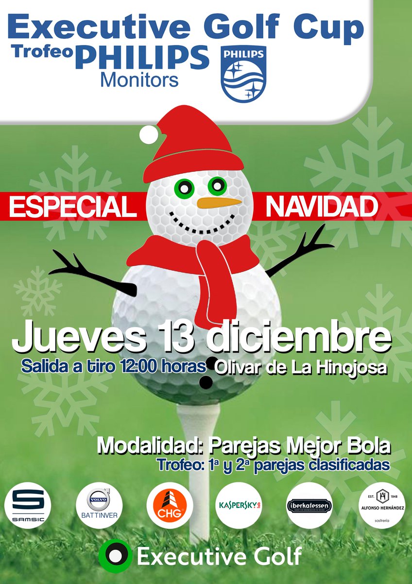 Tengolf's tweet photo. 🚨💥 En #Navidad también se practica @NetGolfing No dejes pasar la oportunidad y participa en el Trofeo Especial de Navidad #ExecutiveGolf - #PhilipsMonitors en el #OlivardelaHinojosa el 13 de diciembre. Conoce aquí todos los detalles🤶🎄☃️ https://t.co/88KBM15WMP https://t.co/IaJuUIpoQV