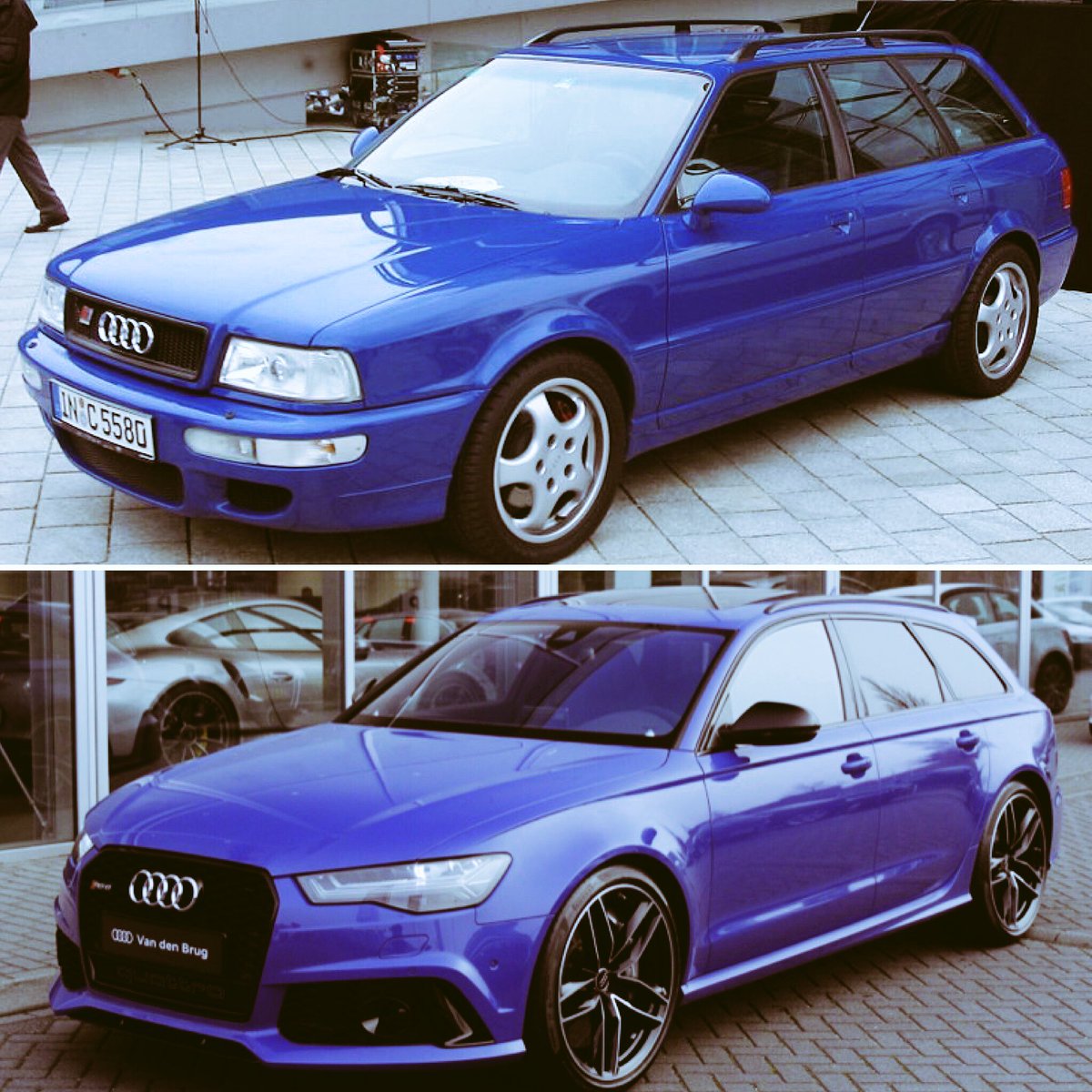 Audi historie in een nieuw jasje op de stoep @autolandvdbrug #audisport <a href="/audi_nederland/">Audi Nederland</a> #audiRS2 #audiRS6 #nogara #edition vandenbrug.nl/occasions/audi…