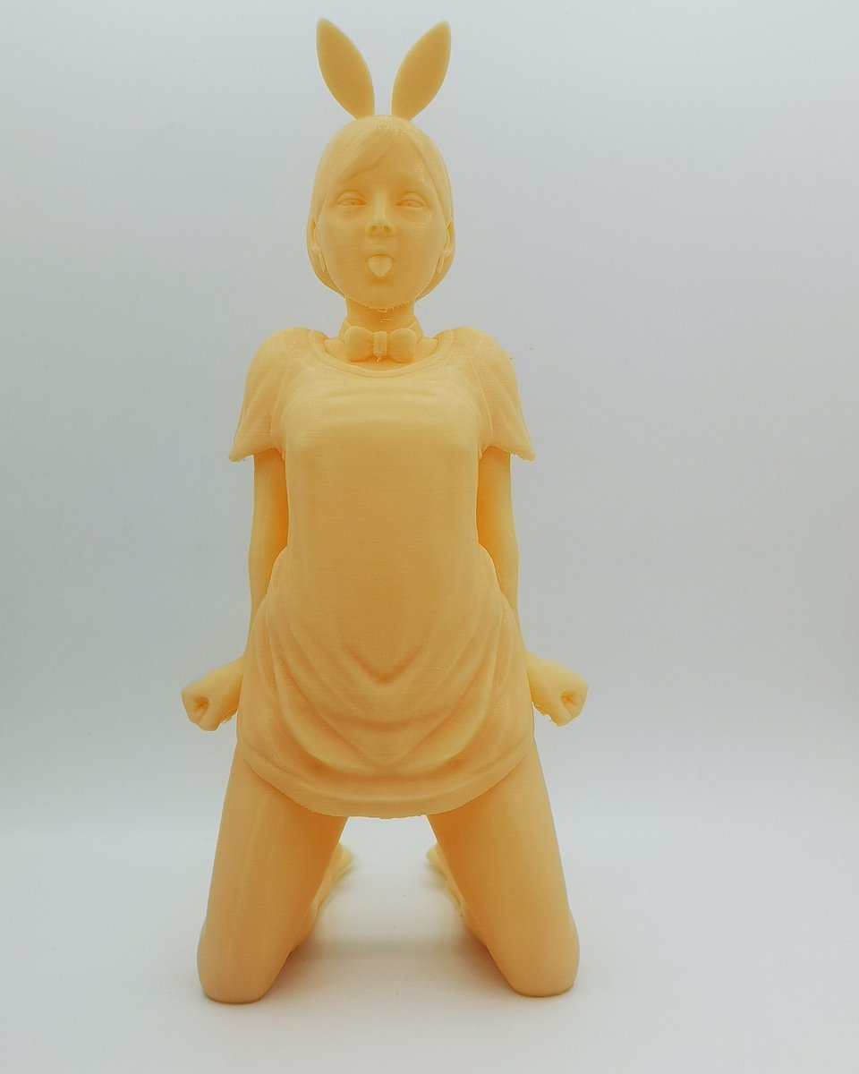 randolf_l's tweet photo. Bunny from Thingiverse. #3D #3ddruck #3dprint #3dprinting #pla #anycubic #anycubickossel #anycubicplus #deltaprinter #anime #bunny #bunnygirl #skulptur #skulpturen #sexycurves https://t.co/ZtHWa1fCOs
