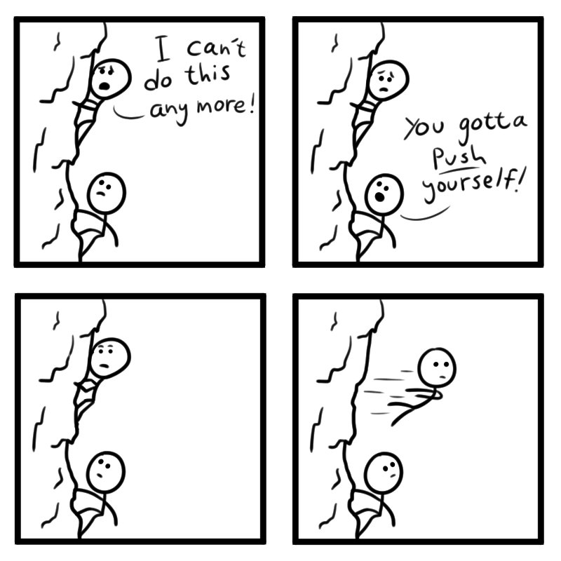 tomjohnson65444's tweet photo. Push Yourself #comic #comics #webcomic #webcomics #funny #comicstrip #comicstrips https://t.co/KAV2iVeMvq