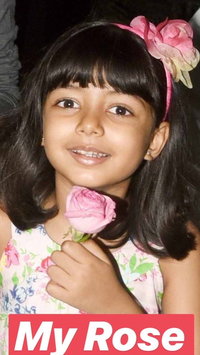 SwetaLoveAB's tweet photo. My Rose ๐น~ @juniorbachchan
#DaddyAngel Lil Princess #AaradhyaBachchan Sending lot's of love, God blessโคโค๐ค๐ค๐ https://t.co/n1K0Wprfuh