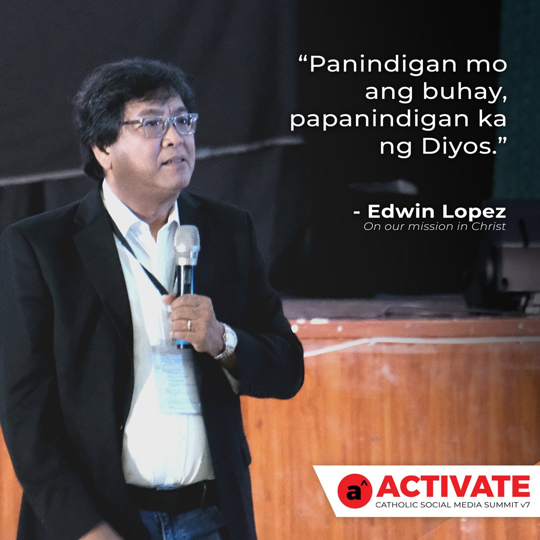 CSMSv7's tweet photo. Edwin Lopez on the protection of the sanctity of life and of God's covenant. | via Niceforo Balbedina #CSMSv7 #Activate2018 #Activate https://t.co/hCIrxidpQn