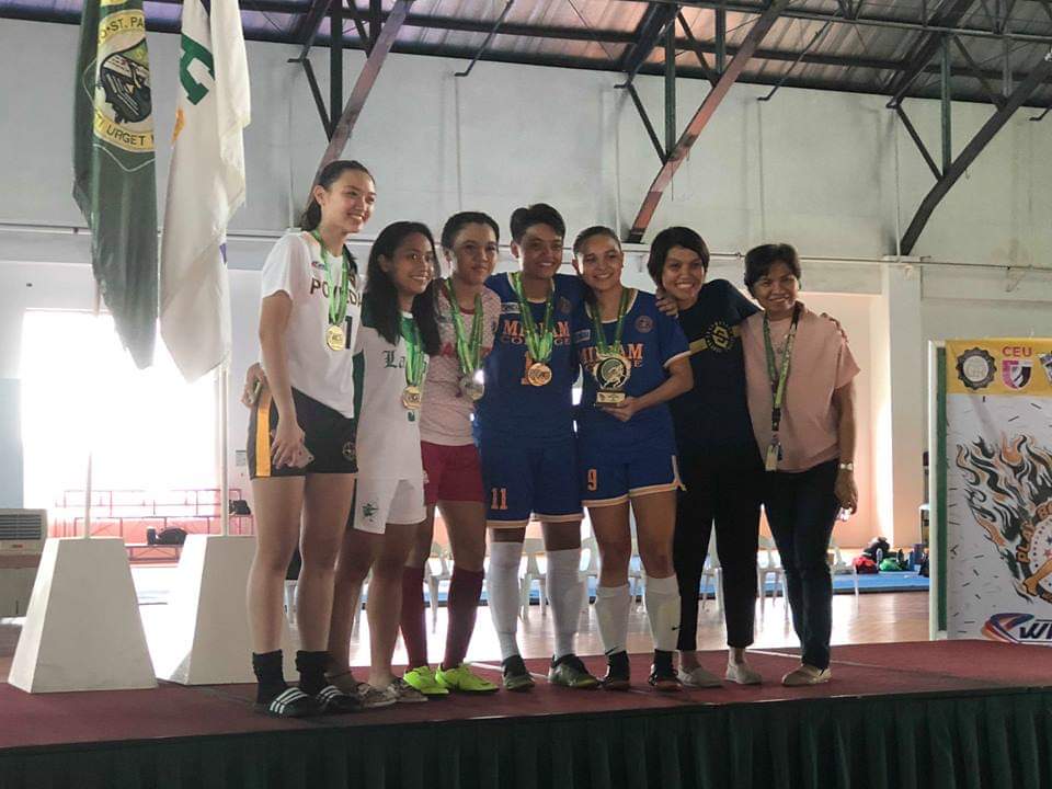 MCHSboosters's tweet photo. Congratulations to Joyce Semacio for being part of the Mythical 5🏆 and especially, a big congratulations to KC Zalamea for being part of the Mythical 5 and this year's MVP!🤩⚽️ #MCFight💙💛 https://t.co/DpXXYZumI2