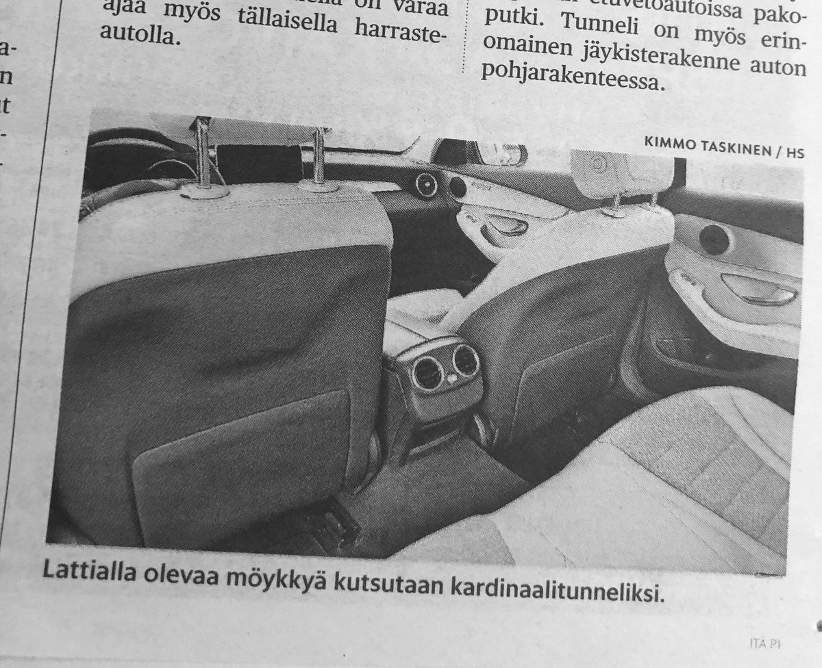 jasunen's tweet photo. Voi #pyhä jysäys, autoissa on nykyään #kardinaalitunneli! Mikä penkeistä on sitten #piispanistuin? Puhumattakaan #paavin pakoputkesta, josta pyhä savu nousee. https://t.co/FANW0cQS83