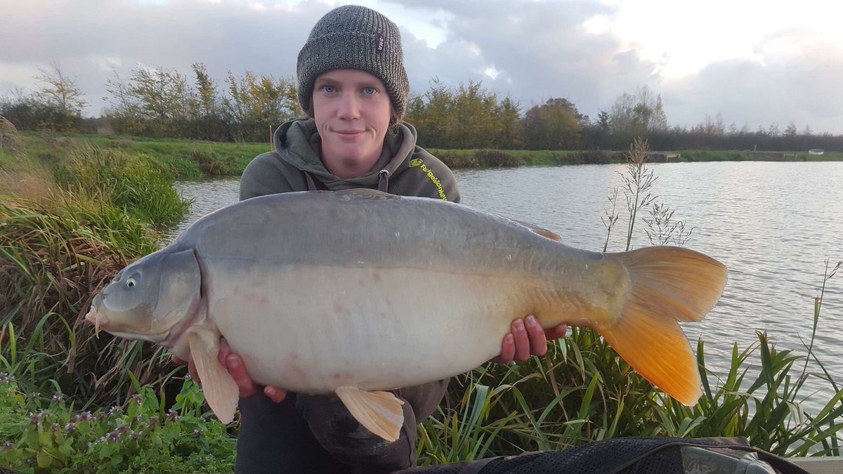 DNABaitsUK's tweet photo. Sophie Dicker, sporting one of our Woodland Camo beanies, continued her good run on the Coking Farm complex with this near-twenty mirror from Clover Lake, caught on a Fruitylicious wafter over a bed of 12mm Switch boilies. 

#dnabaits #redefiningquality #fruitylicious #theswitch https://t.co/QN9DPBO1Js