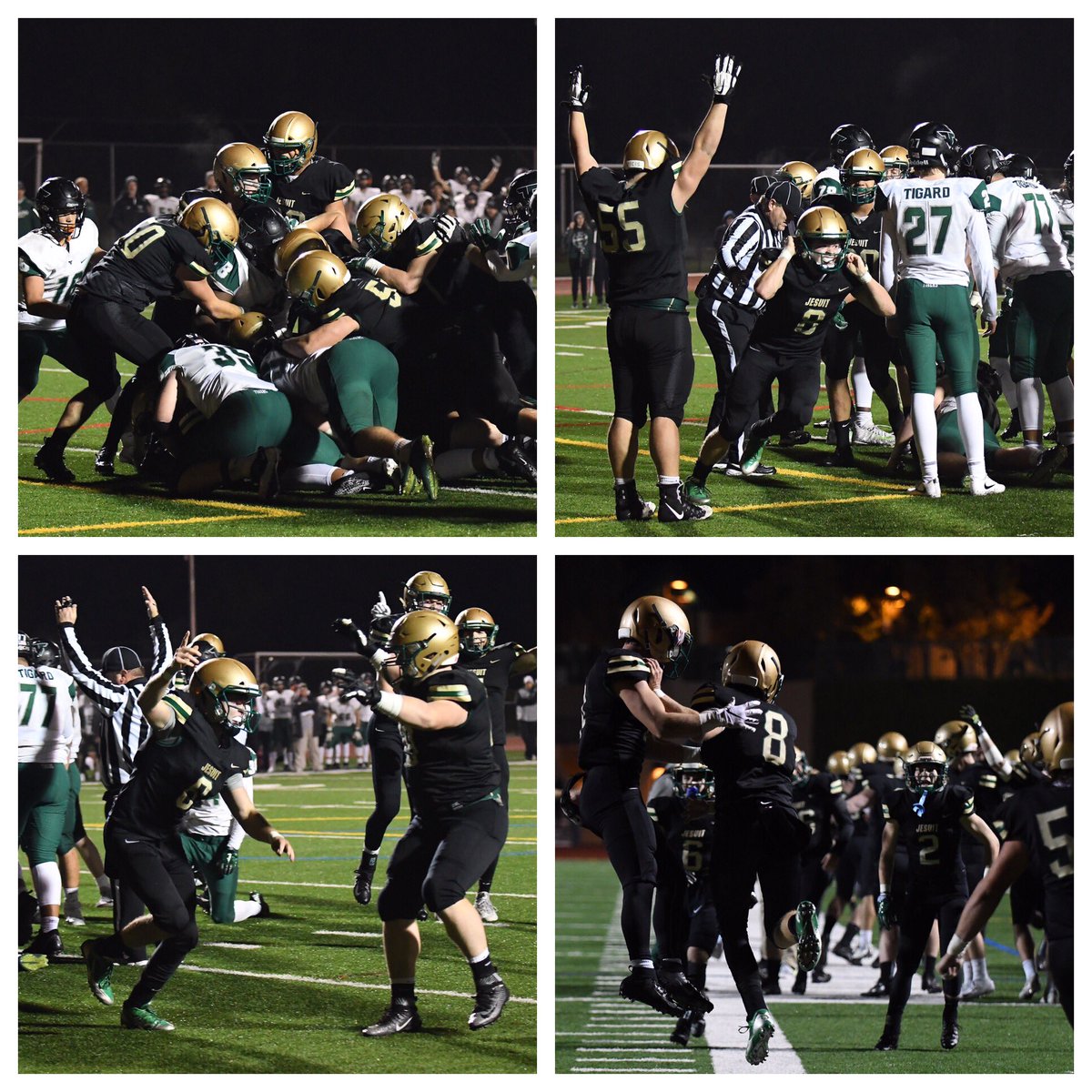CandidEyePhoto's tweet photo. Jesuit QB @spitzwill8 emerges from a pile of bodies on 4th/1 to score the winning TD vs the @tigardathletics #TigardTigers in the #OSAA @osaasports 6A quarterfinal at #CroninField | #JesuitHighPDX @JesuitHighPDX @TheSaderNation @hssports_olive
(📷©️https://t.co/4EfRFELCrM) https://t.co/sjHRISc5GA