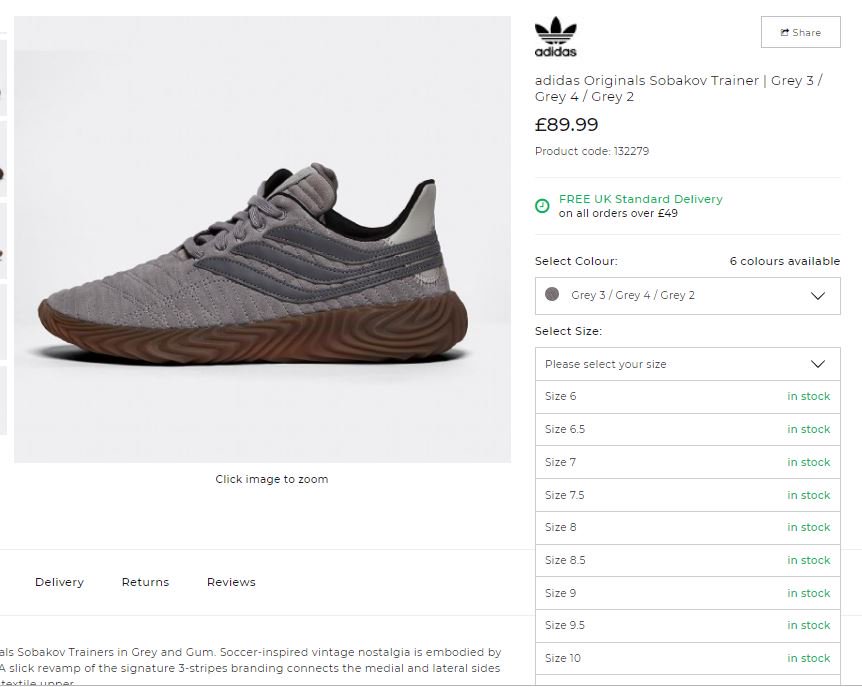 adidas sobakov footasylum