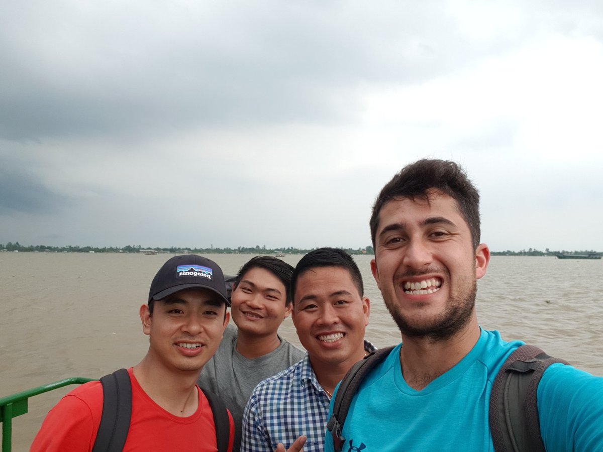 GeomorphicJosh's tweet photo. Great effort from #TeamADCP today - all sections completed in good time. Samples captured, labelled, and stored #Rameses #Mekong #windy https://t.co/W5g9htNxE3