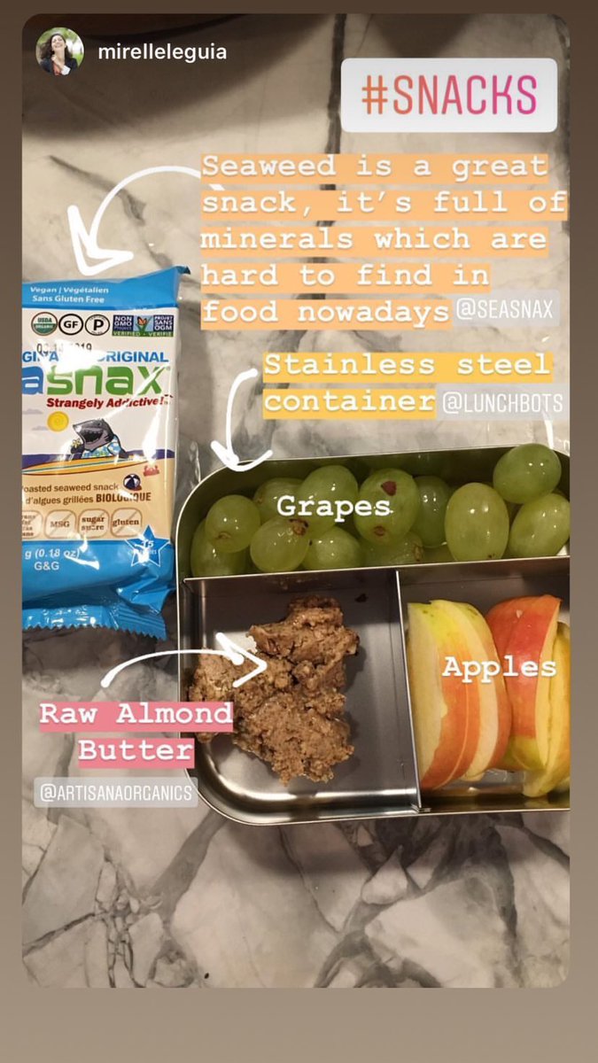 seasnax's tweet photo. Thank you shouting us out https://t.co/6lH9kvnN07 right back at ya! 💚 #snacks #lunchbots #seasnax #artisanaorganics #lunchboxes #saturdaymorning https://t.co/lR2txOniln