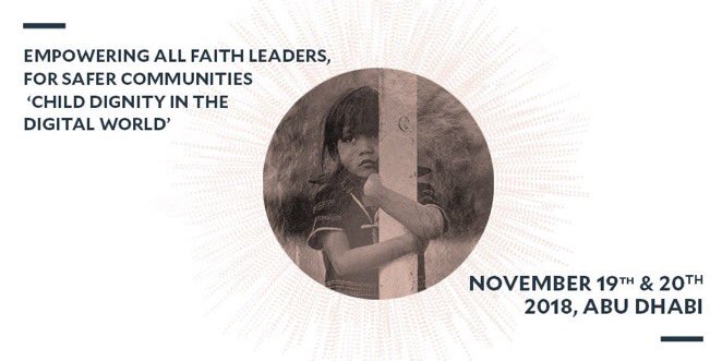 EndViolenceLead's tweet image. Children’s dignity is pivotal to the progress of their community and the world we live in. 
Looking forward to #InterfaithAlliance Forum, Nov. 19-20 in #AbuDhabi that will inform, educate &amp;amp; empower religious leaders about #ChildDignity online.