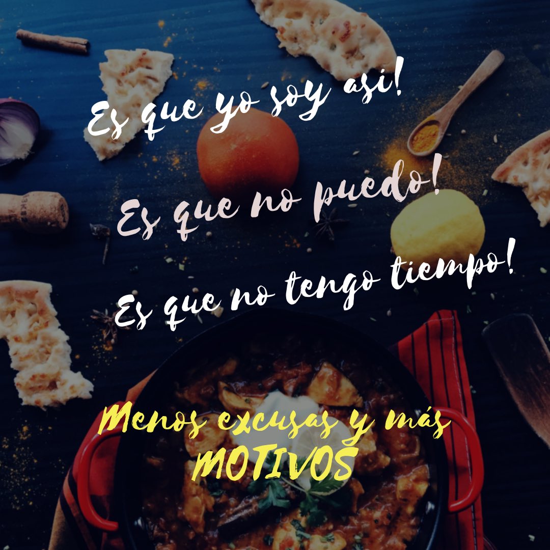 FaresSoraya's tweet photo. Menos excusas y más #motivos #menosexcusasymasmotivos #psicohabitos #psicococinando https://t.co/kpvMkuobQH