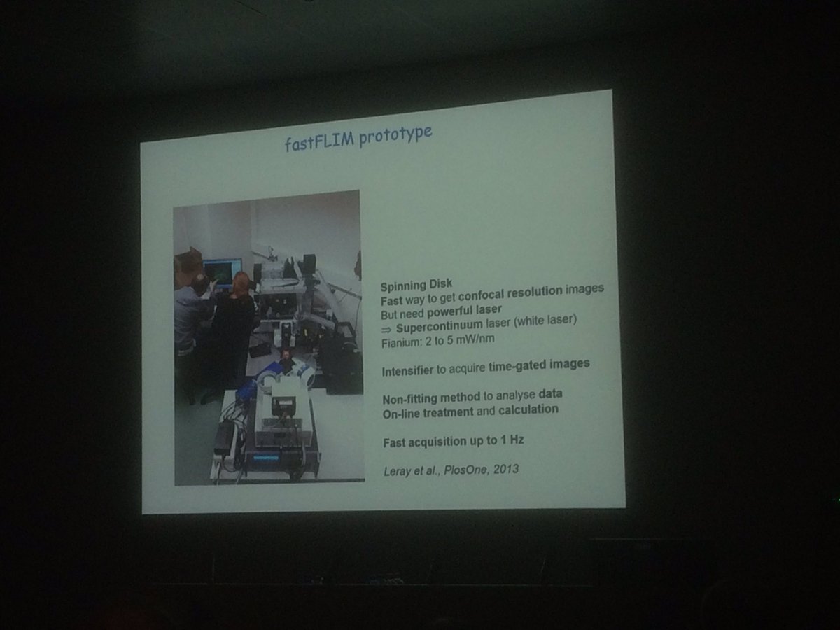 joachimgoedhart's tweet photo. #IMOB18 Marc Tramier (I’m a FLIM guy’) makes the point that measurement speed is limited by the biology - not the technology https://t.co/Ii47aG64pX
