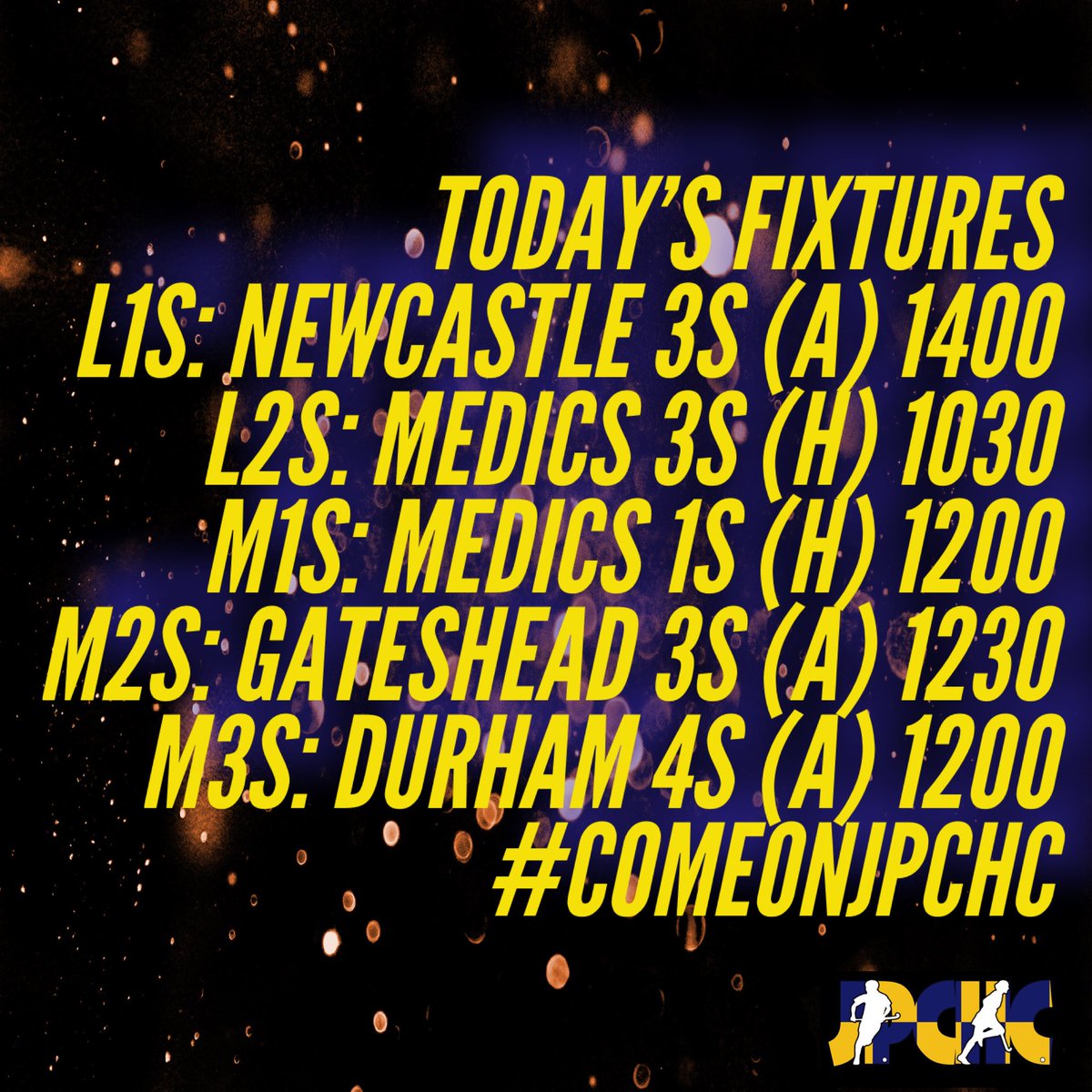 Lots of local fixtures for our teams today, looking forward to catching up with some great clubs #hockeyfamily #comeonjpchc <a href="/NewcastleHockey/">Newcastle Hockey Club</a> <a href="/MedicsHC/">Newcastle Medics</a> @GatesheadHockey <a href="/DurhamCityHC/">Durham City Hockey</a>