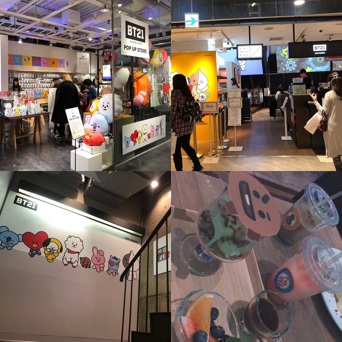 BTSxARMY1214's tweet image. LIVE行って[13days] 》LINE FRIEND行って 》POP UP STORE行って 》BT21カフェ行って 》VT新大久保店行って…ってばんたんずくしやないかい！！！
最高な東京旅でした💜💜

#bt21カフェ  #BTS_TokyoDay1 
#LINEFRIEND  #VT