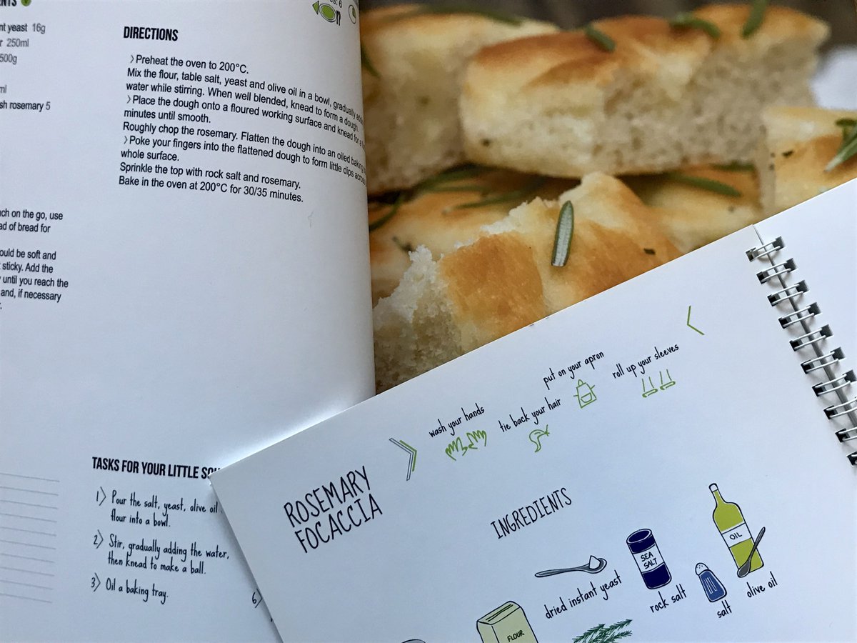 As it's #NationalBreadDay 🍞 we're spending the morning making our Rosemary Focaccia, which is perfect to use for sandwiches. We ❤️ making it as we get to poke our fingers into the dough to form the dips that go across the  surface. Who said you shouldn't play with your food?