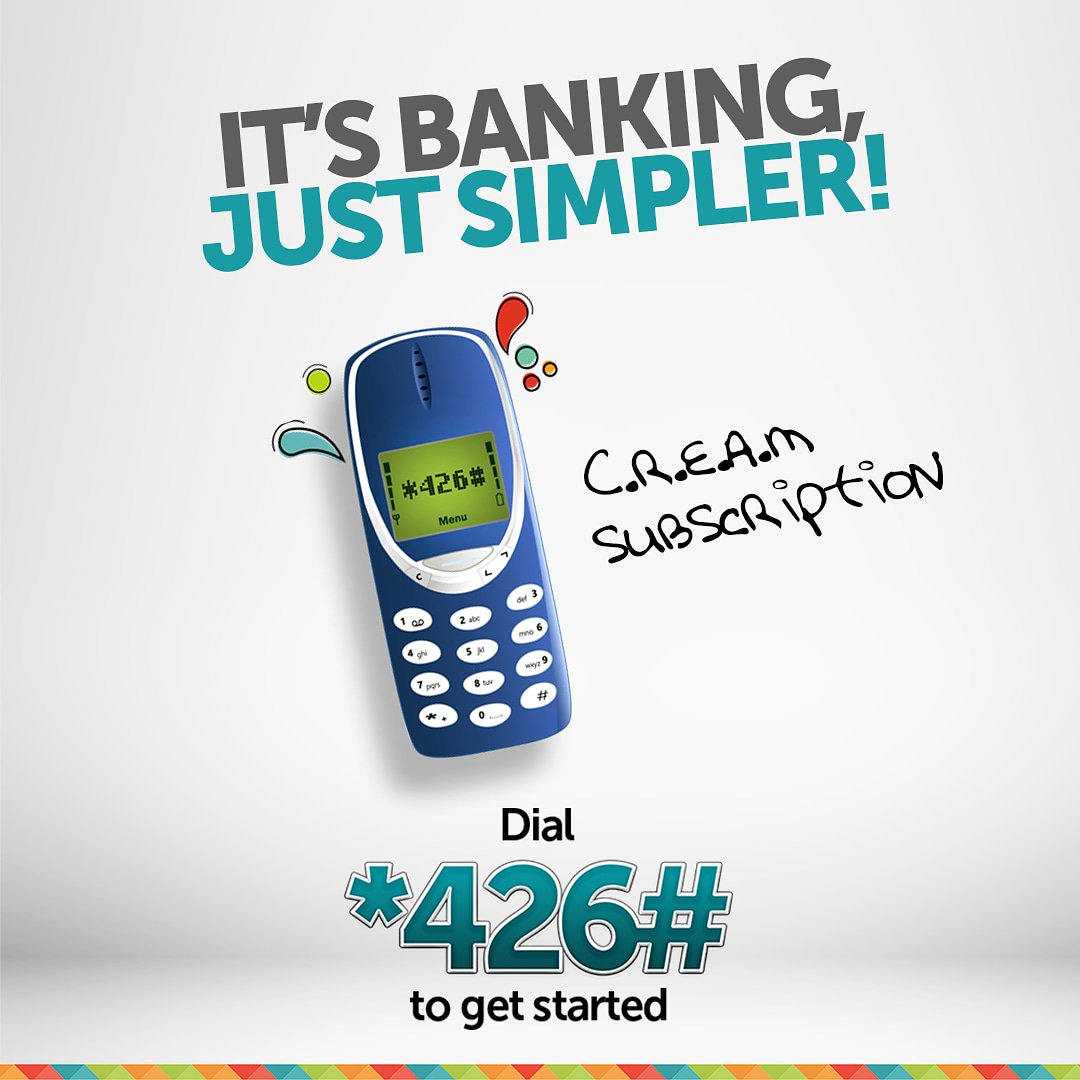 access_more's tweet photo. Using *426# is as easy as ABC, so is getting your music dream started. Simply dial *426*463# to subscribe to C.R.E.A.M for a chance to win a recording deal #SimplerBanking https://t.co/MnCCoUpsFv